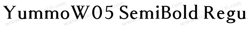 YummoW05 SemiBold Regular字体转换